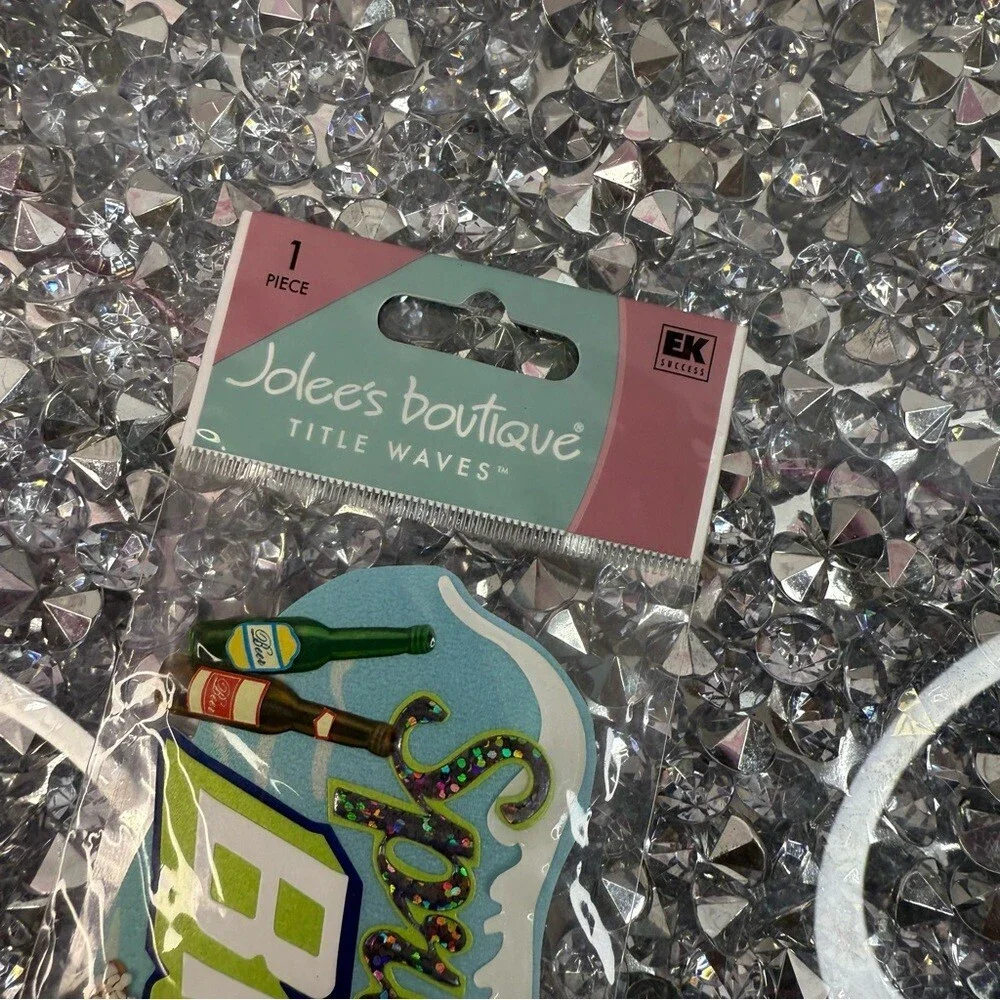 Spring Breakers Decorative Sticker sand, multicolour vintage Y2K scrapbook